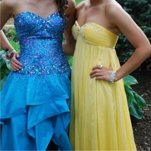 Yellow Ribbon Prom Dress